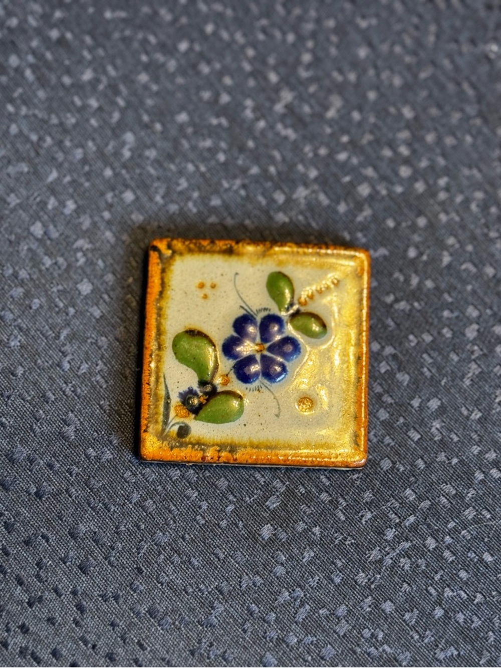 Floral Decorative Pottery Tile